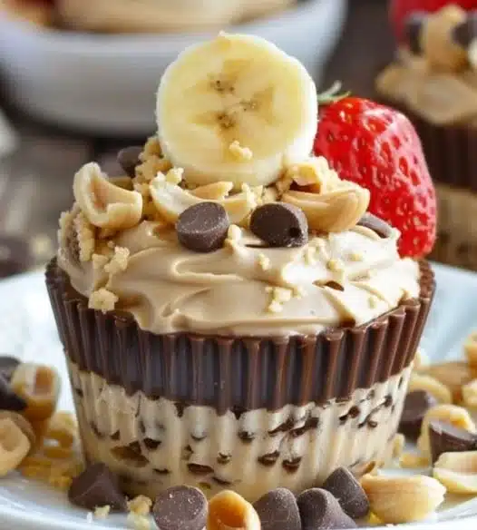 Make Frozen Peanut Butter Banana Split Cups: Easy No-Bake Recipe